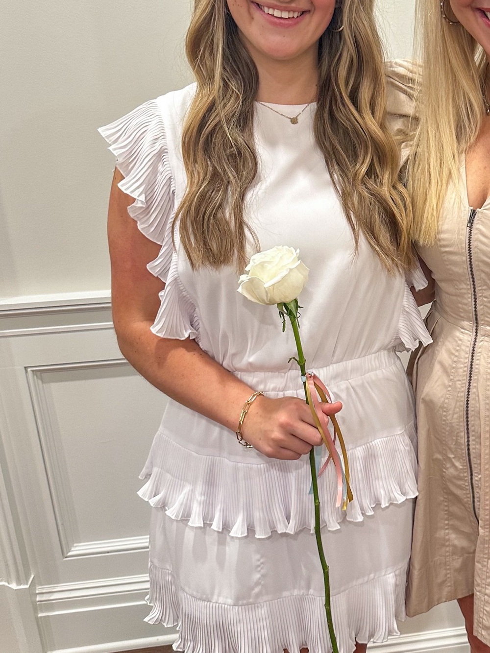 TCEC Lavender Ruffled Mini Dress